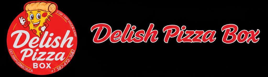 Delish Pizza Box logo